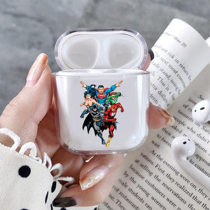 Superhero Comic Hard Plastic Protective Clear Case Cover For Apple Airpods-AirPod Case-Altracase