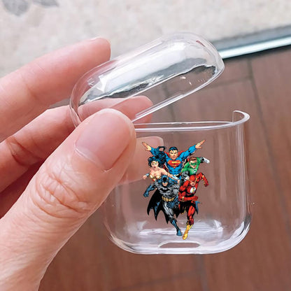 Superhero Comic Hard Plastic Protective Clear Case Cover For Apple Airpods-AirPod Case-Altracase