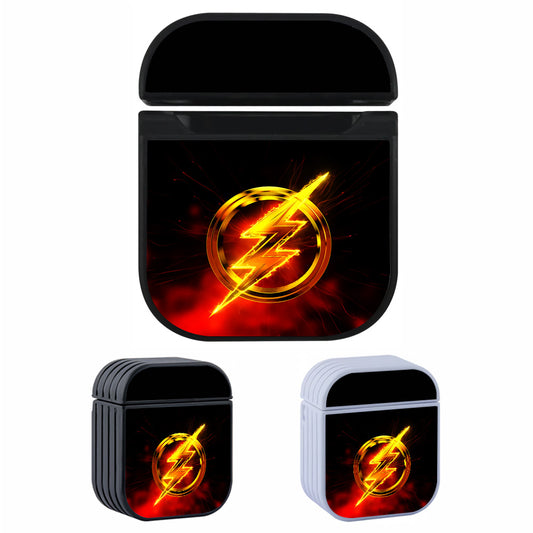 The Flash Logo Awesome Hard Plastic Case Cover For Apple Airpods