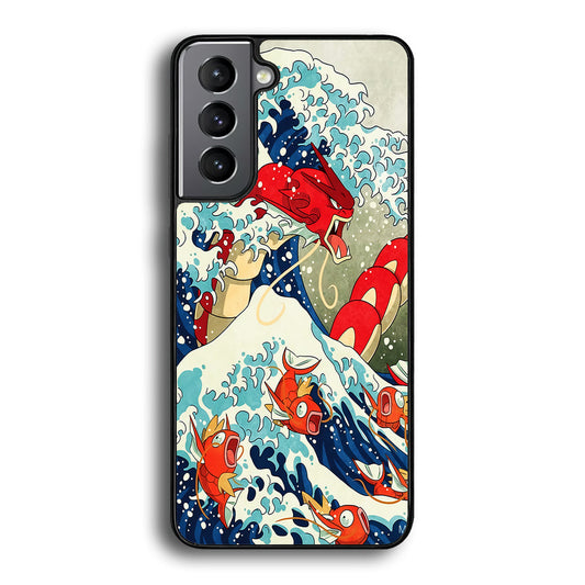 The Great Wave Gyarados Samsung Galaxy A15 Case-Phone Case-Tempered Glass Case-Altracase