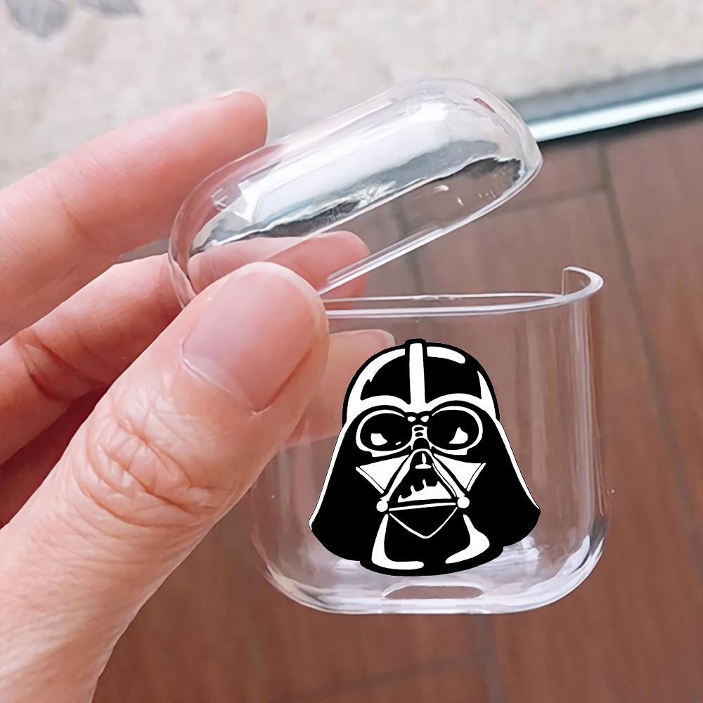 The Head of Darth Vader Hard Plastic Protective Clear Case Cover For Apple Airpods-AirPod Case-Altracase