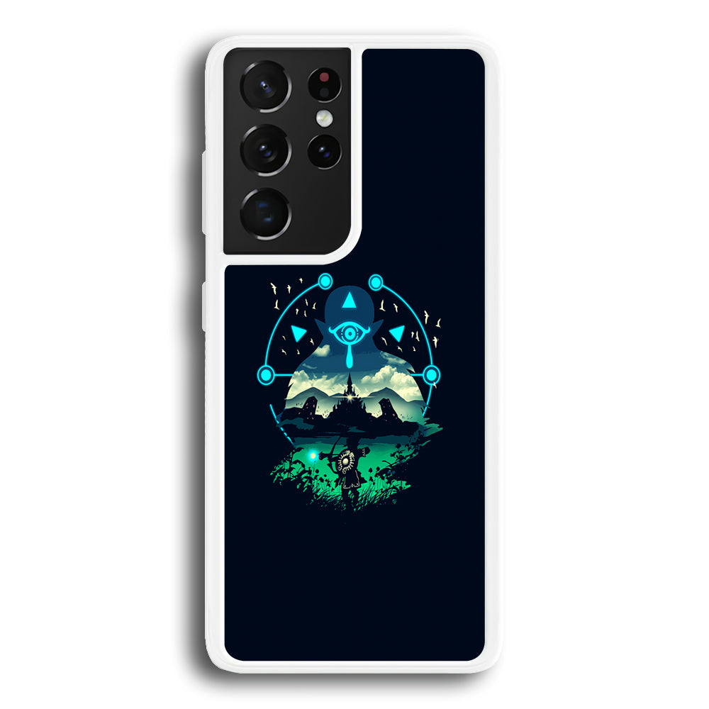 The Legend of Zelda Art Samsung Galaxy S21 Ultra Case-Phone Case-Rubber White (2D Case)-Altracase