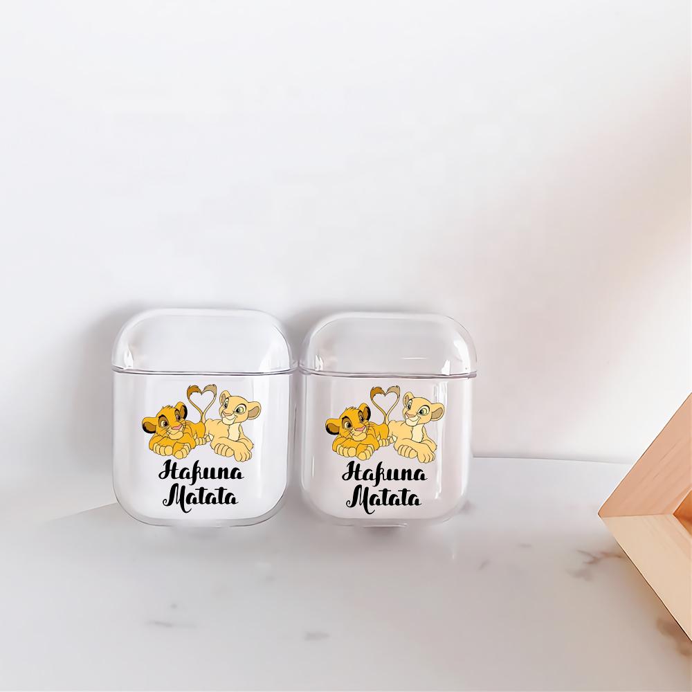 The Lion King Hakuna Matata Hard Plastic Protective Clear Case Cover For Apple Airpods-AirPod Case-Altracase