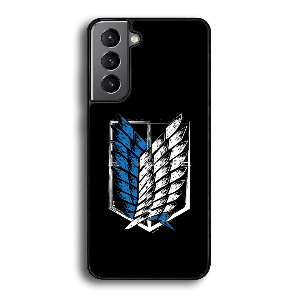 The Logo of the Survey Corps Samsung Galaxy S23 Case-Phone Case-Rubber Black (2D Case)-Altracase