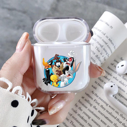 The Looney Tunes Family Hard Plastic Protective Clear Case Cover For Apple Airpods-AirPod Case-Altracase