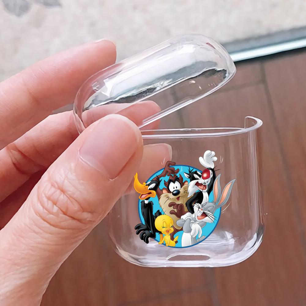 The Looney Tunes Family Hard Plastic Protective Clear Case Cover For Apple Airpods-AirPod Case-Altracase