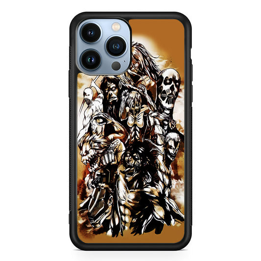 The Nine Titan Shingeki No Kyojin iPhone 14 Pro Case