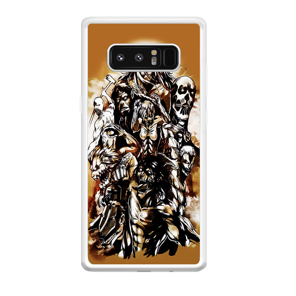 The Nine Titan Shingeki No Kyojin Samsung Galaxy Note 8 Case