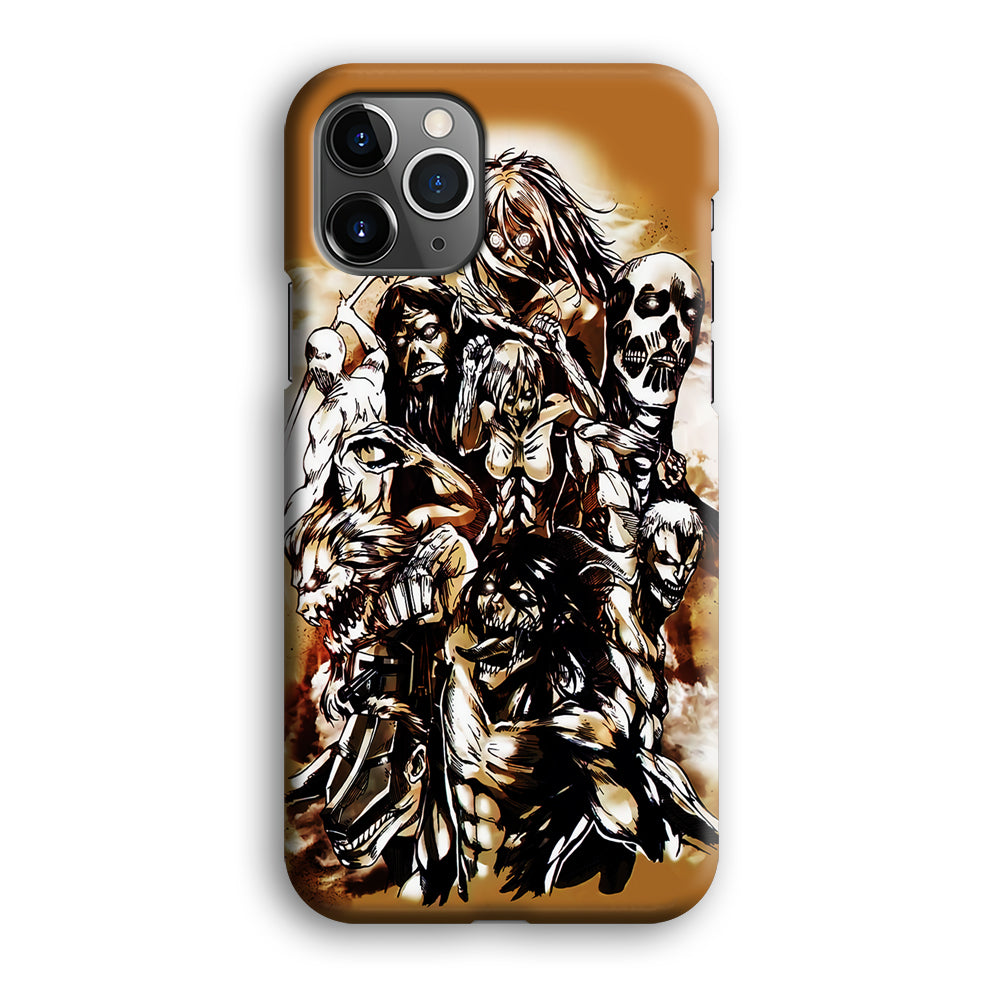 The Nine Titan Shingeki No Kyojin iPhone 12 Pro Max Case