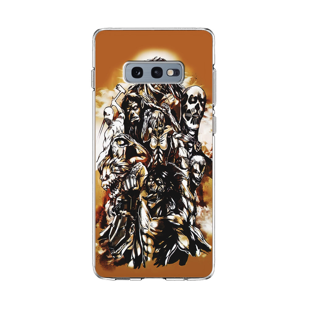 The Nine Titan Shingeki No Kyojin Samsung Galaxy S10E Case