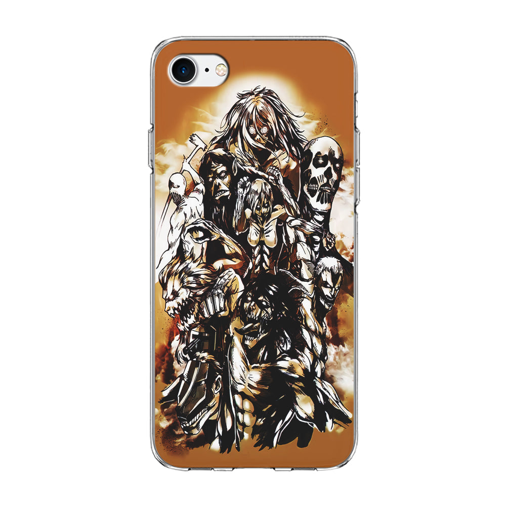 The Nine Titan Shingeki No Kyojin iPhone 8 Case