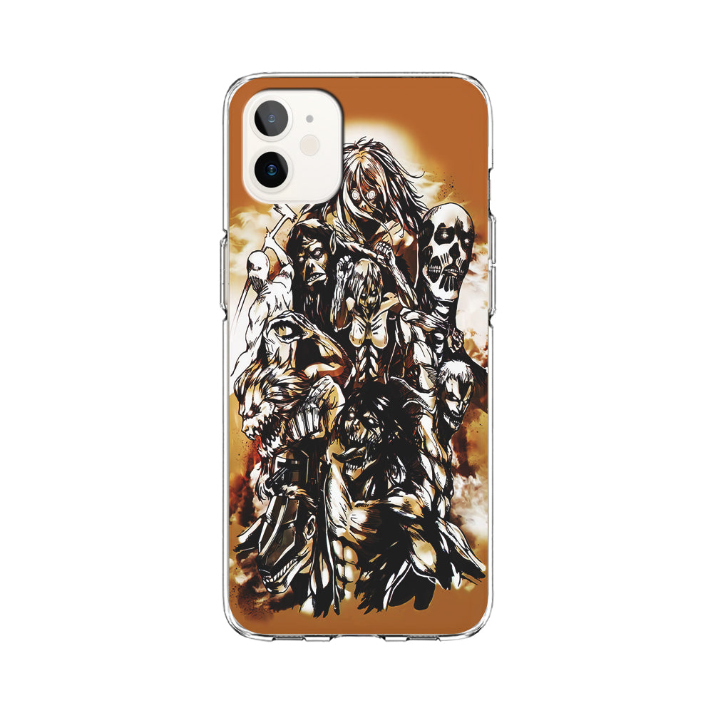 The Nine Titan Shingeki No Kyojin iPhone 12 Case