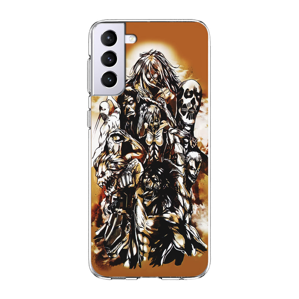 The Nine Titan Shingeki No Kyojin Samsung Galaxy S23 Case-Phone Case-Clear Soft Case-Altracase