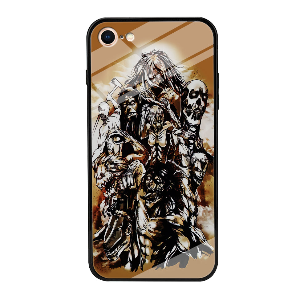The Nine Titan Shingeki No Kyojin iPhone SE 3 2022 Case