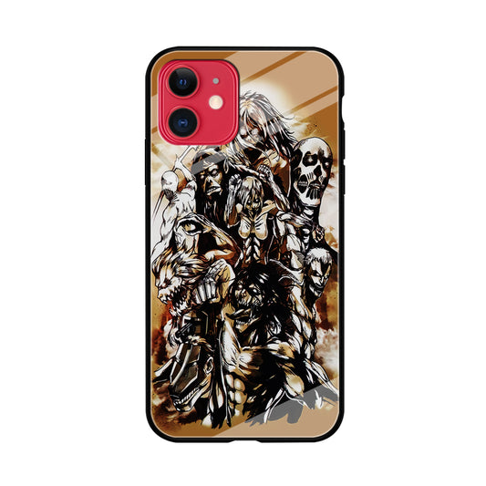 The Nine Titan Shingeki No Kyojin iPhone 11 Case