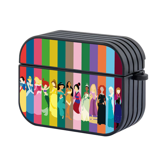 The Princess Colored Silhouette Apple AirPods Pro 3 Case-AirPod Case-Altracase