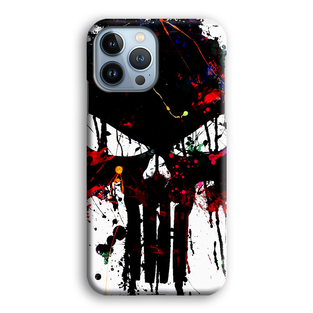 The Punisher Abstract Painting iPhone 14 Pro Max Case