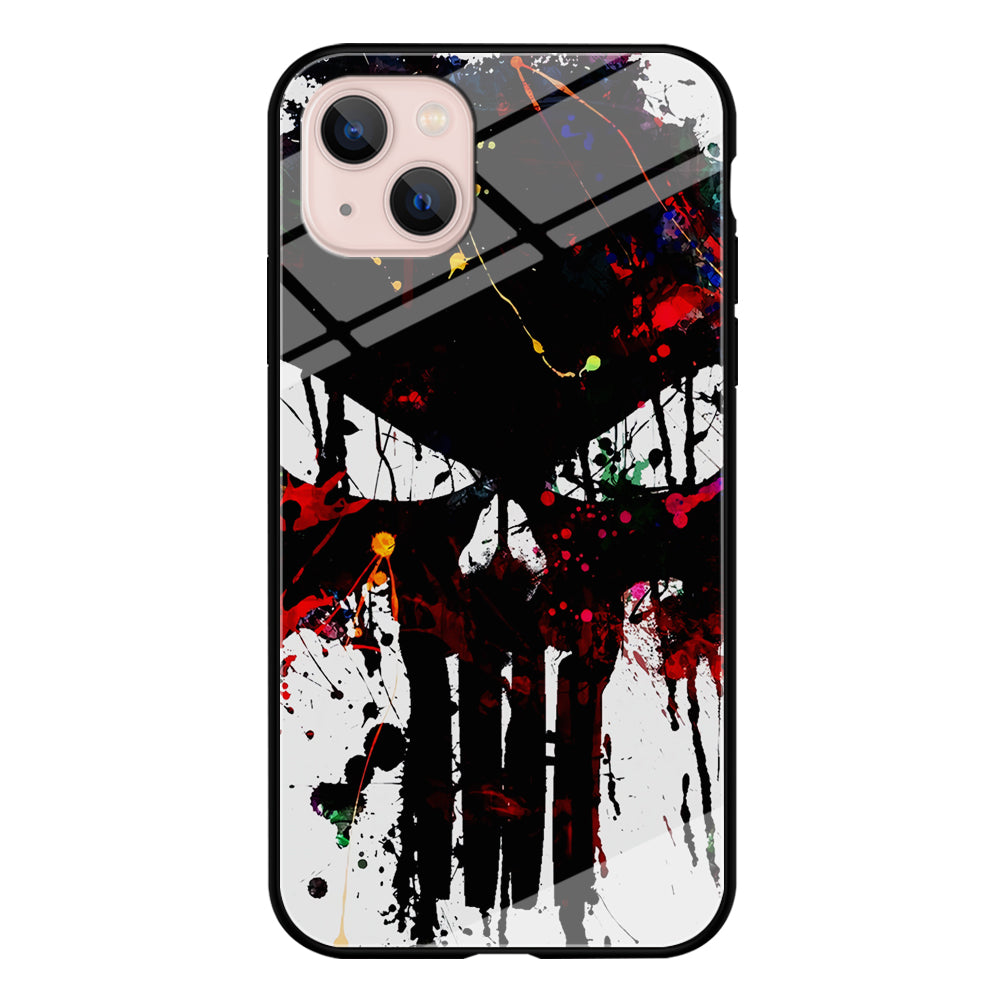 The Punisher Abstract Painting iPhone 14 Plus Case