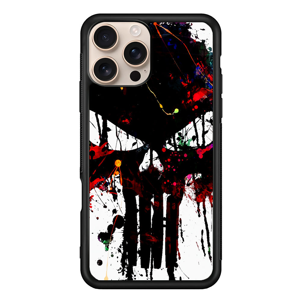 The Punisher Abstract Painting iPhone 16 Pro Max Case - Altracase