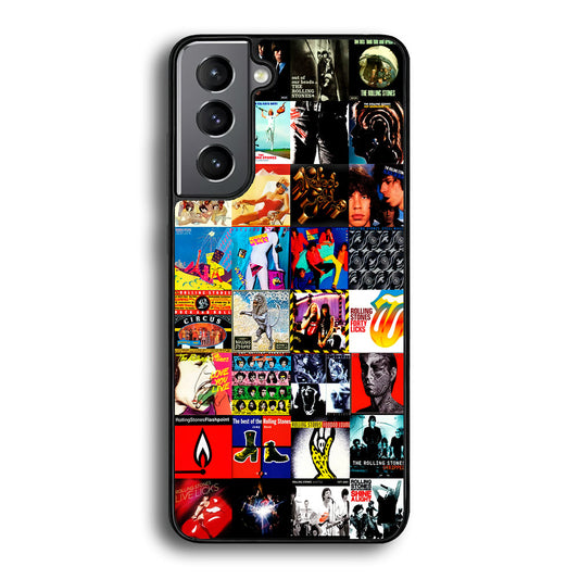 The Rolling Stones Album Samsung Galaxy S24 Plus Case-Phone Case-Rubber Black (2D Case)-Altracase