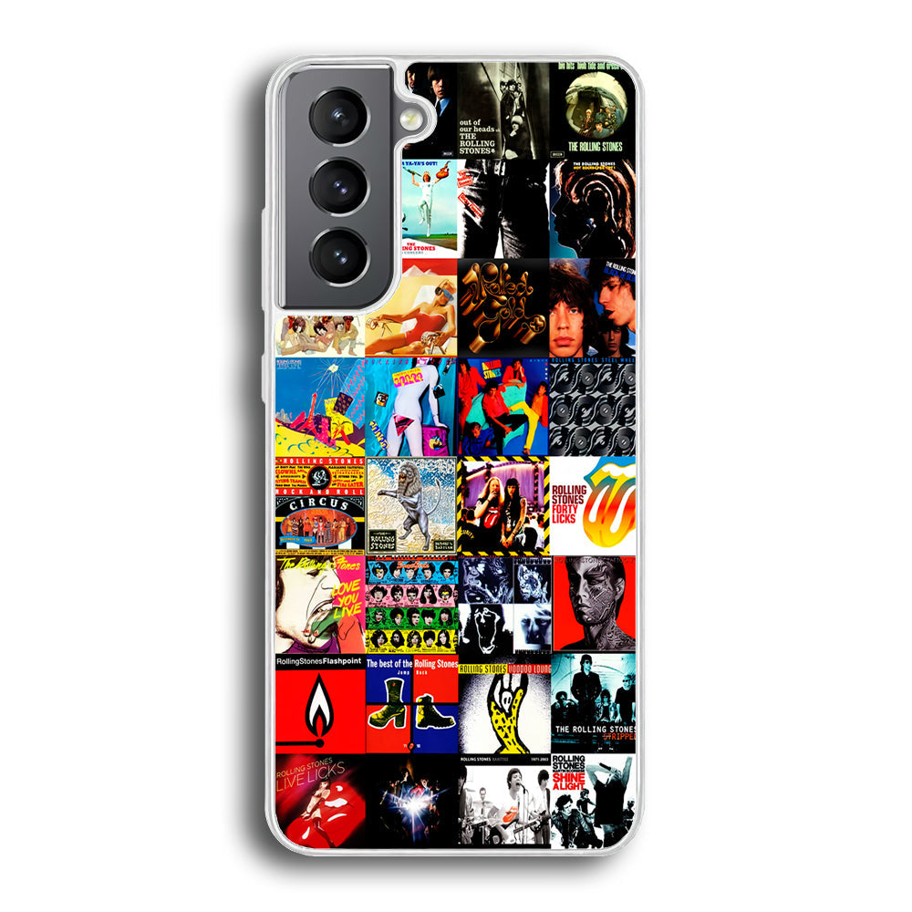 The Rolling Stones Album Samsung Galaxy S24 Plus Case-Phone Case-Rubber White (2D Case)-Altracase