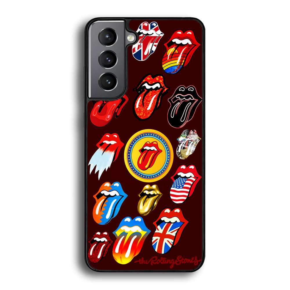 The Rolling Stones Art Samsung Galaxy S23 Case-Phone Case-Rubber Black (2D Case)-Altracase