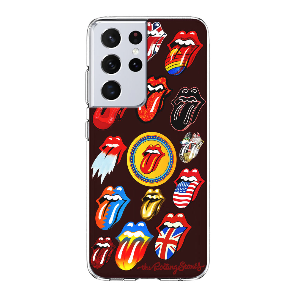 The Rolling Stones Art Samsung Galaxy S21 Ultra Case-Phone Case-Clear Soft Case-Altracase