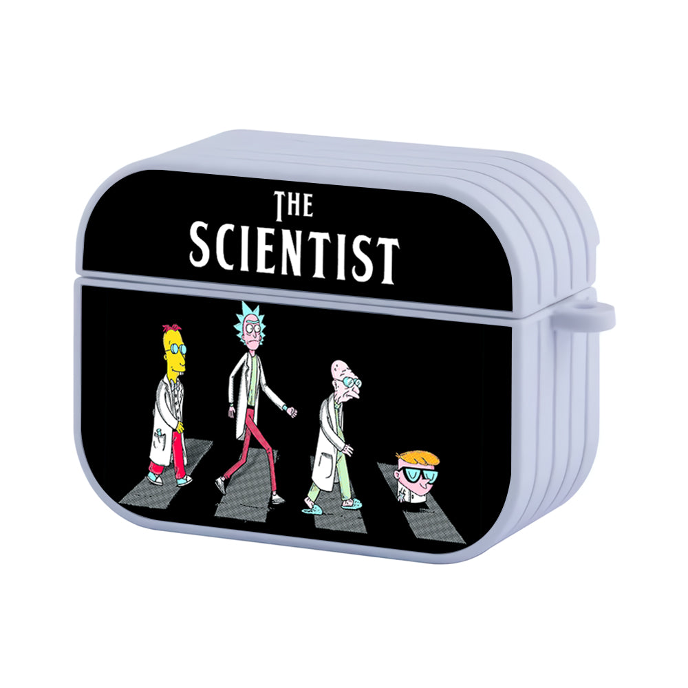 The Scientist Cartoon Walking Hard Plastic Case Cover For Apple Airpods Pro