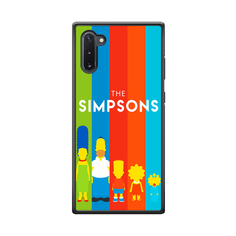 The Simpson Family Colorful Samsung Galaxy Note 10 Case