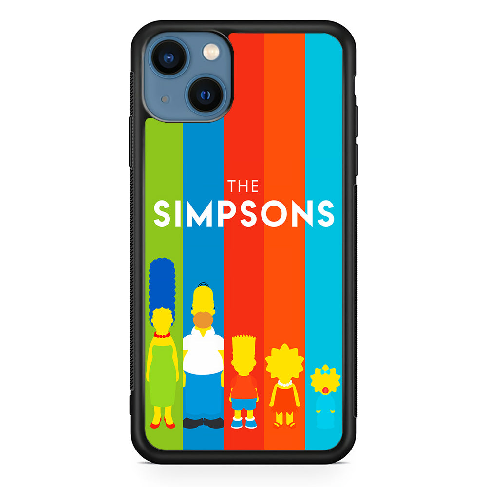 The Simpson Family Colorful iPhone 14 Case