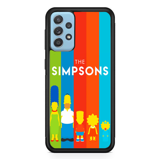 The Simpson Family Colorful Samsung Galaxy A72 Case