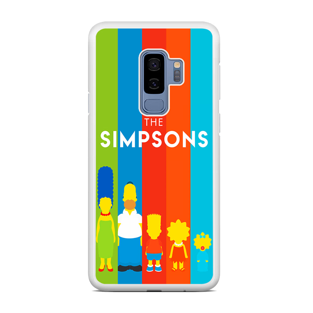 The Simpson Family Colorful Samsung Galaxy S9 Plus Case