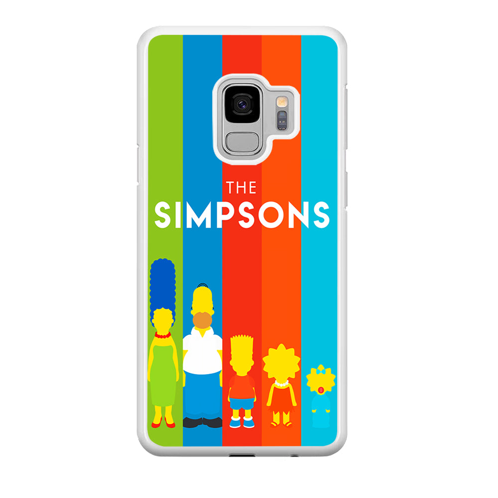 The Simpson Family Colorful Samsung Galaxy S9 Case