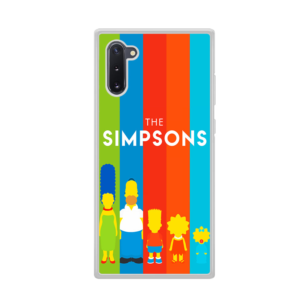 The Simpson Family Colorful Samsung Galaxy Note 10 Case