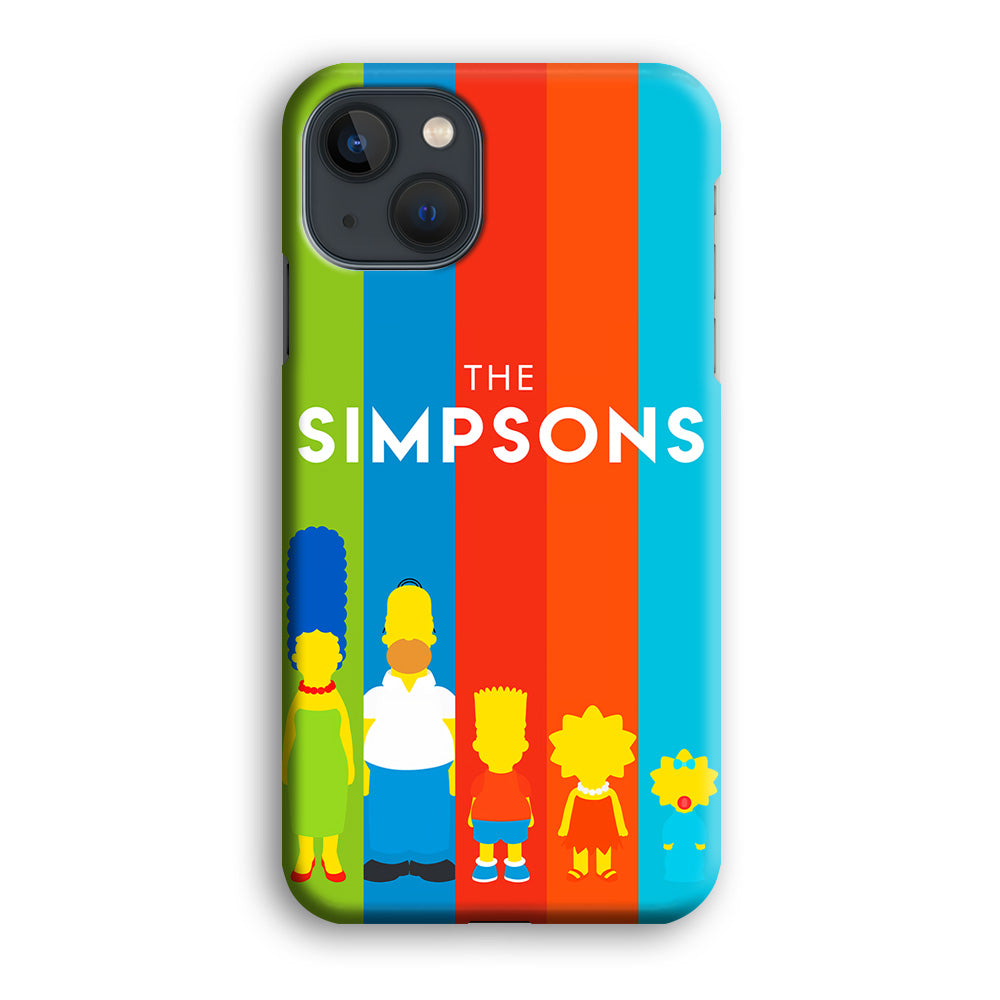 The Simpson Family Colorful iPhone 14 Plus Case