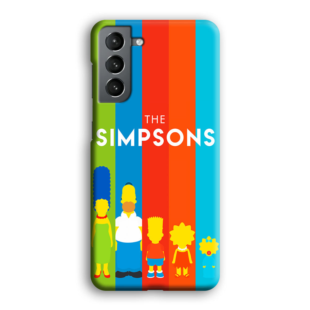 The Simpson Family Colorful Samsung Galaxy S24 Plus Case-Phone Case-3D Case-Altracase
