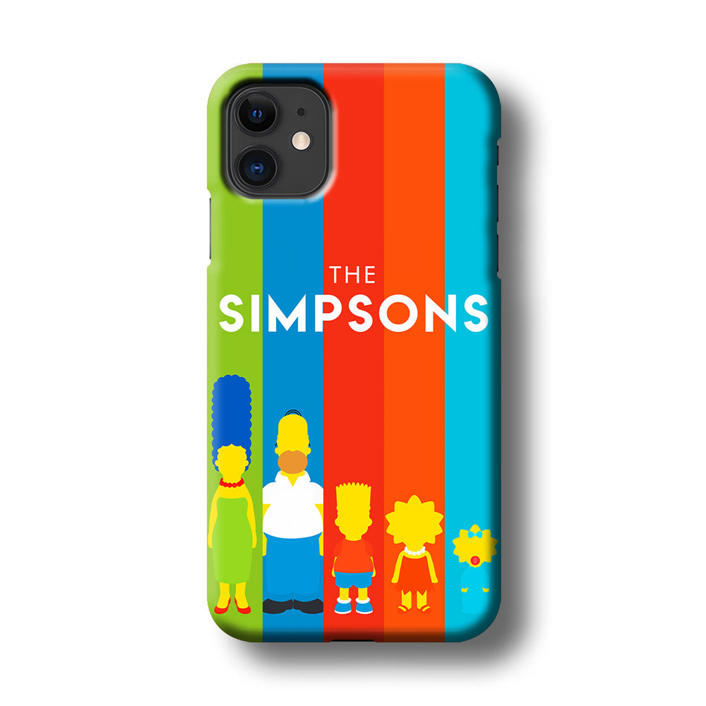 The Simpson Family Colorful iPhone 11 Case