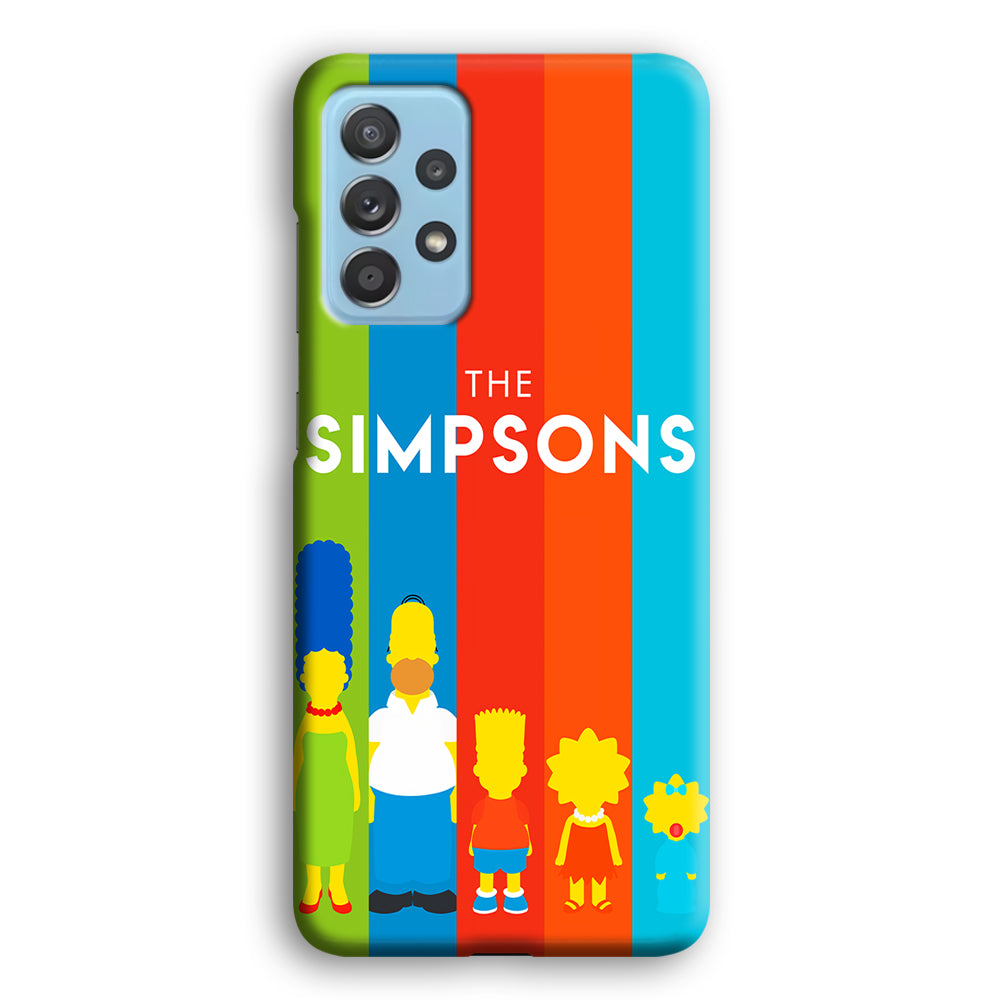 The Simpson Family Colorful Samsung Galaxy A52 Case