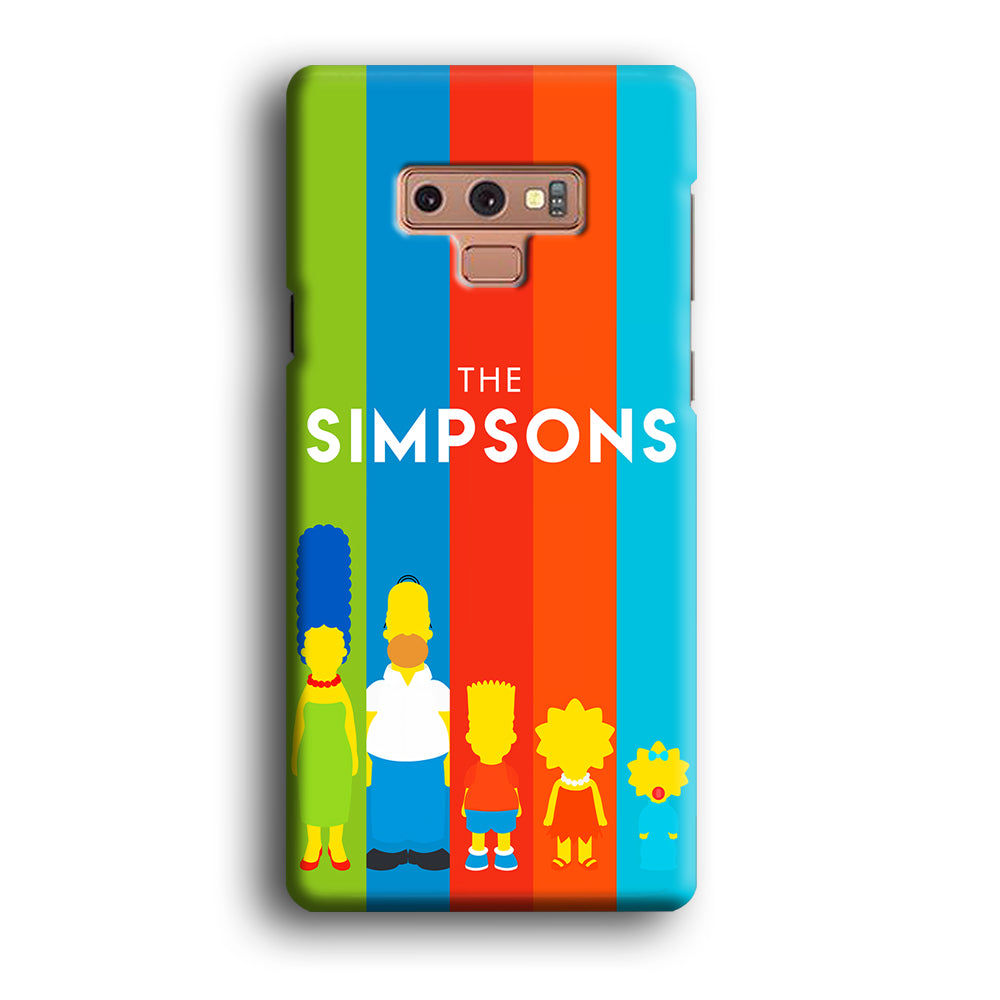 The Simpson Family Colorful Samsung Galaxy Note 9 Case