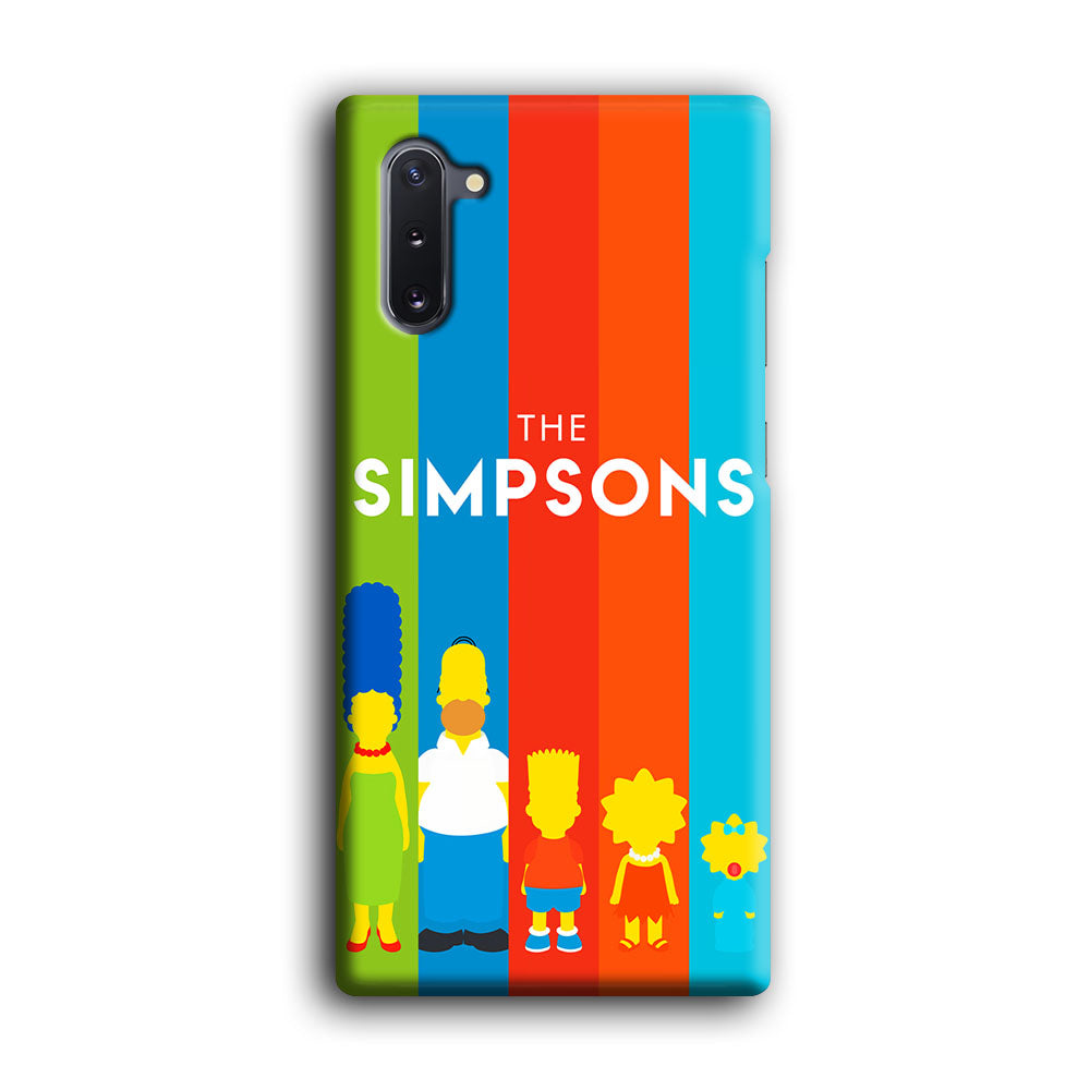 The Simpson Family Colorful Samsung Galaxy Note 10 Case