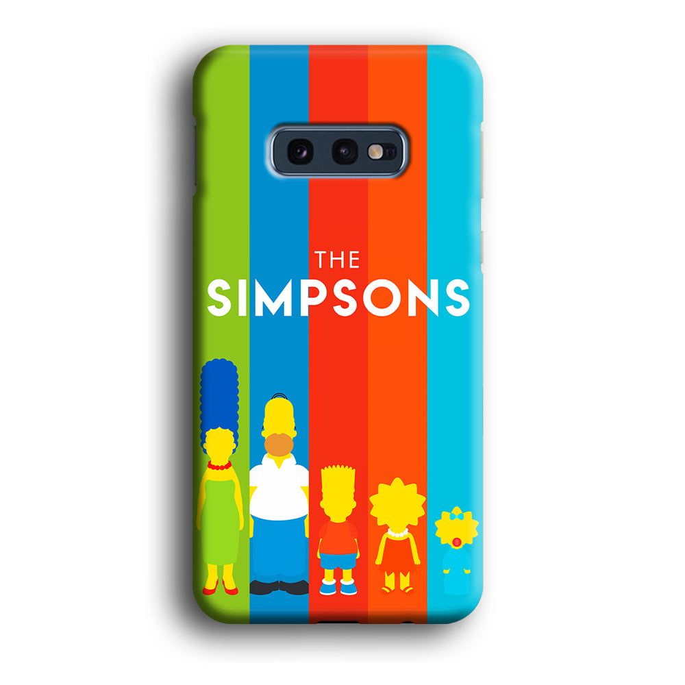 The Simpson Family Colorful Samsung Galaxy S10E Case