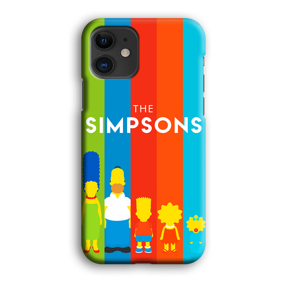 The Simpson Family Colorful iPhone 12 Mini Case