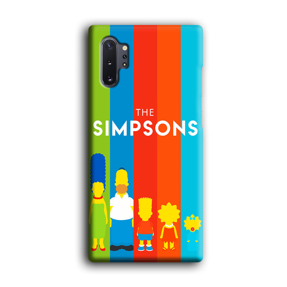 The Simpson Family Colorful Samsung Galaxy Note 10 Plus Case