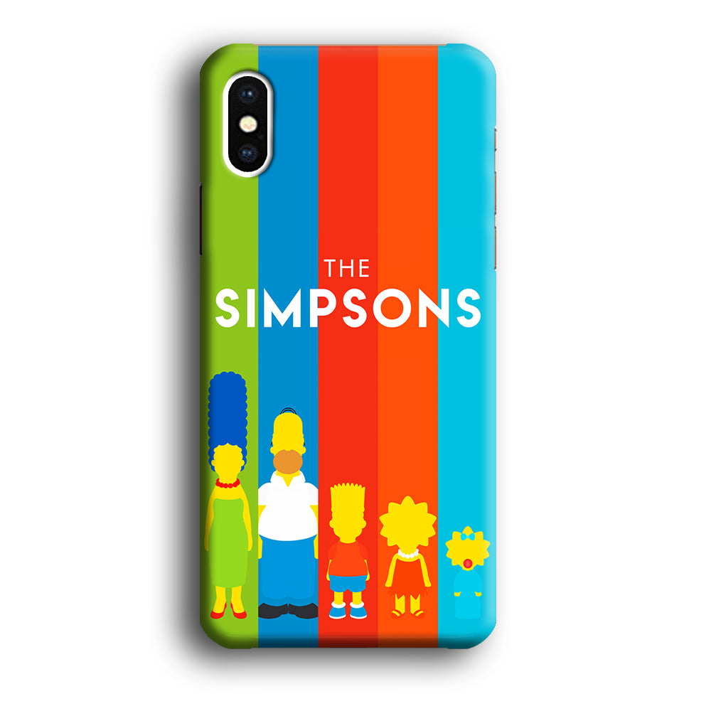 The Simpson Family Colorful iPhone Xs Max Case