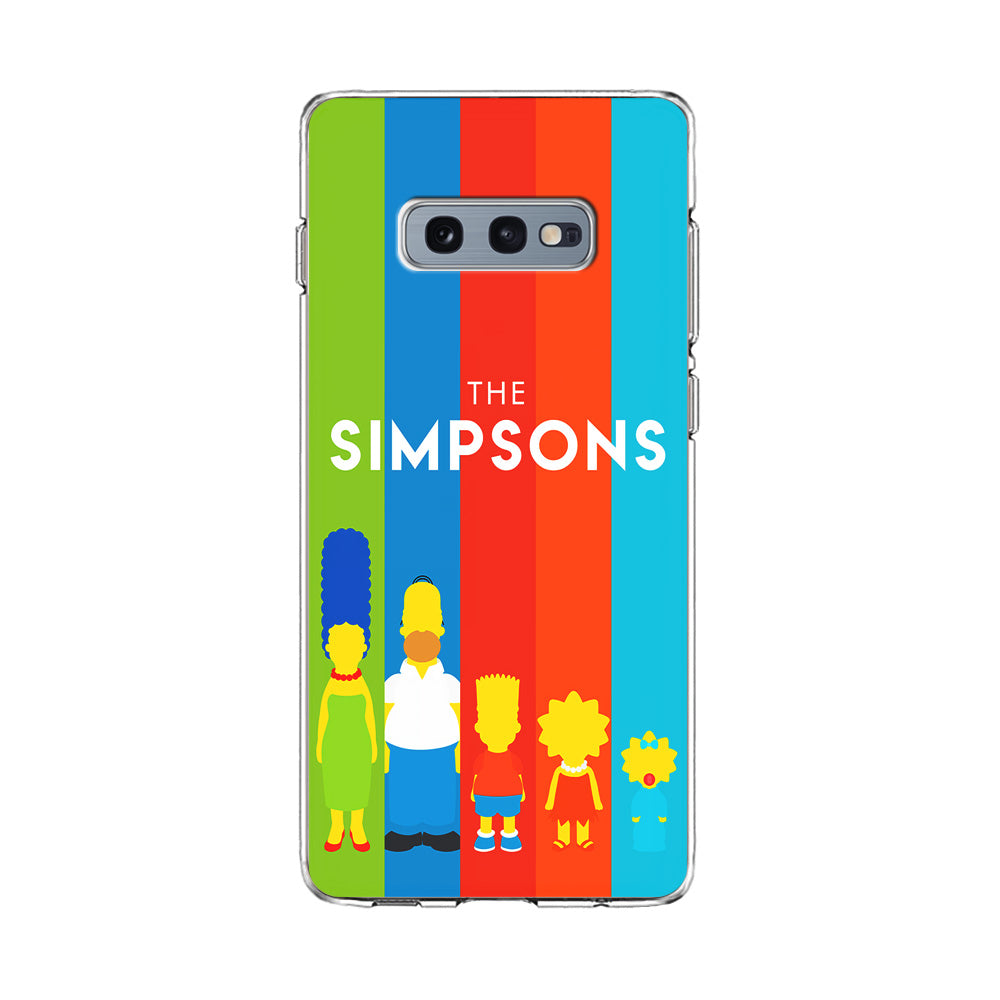 The Simpson Family Colorful Samsung Galaxy S10E Case