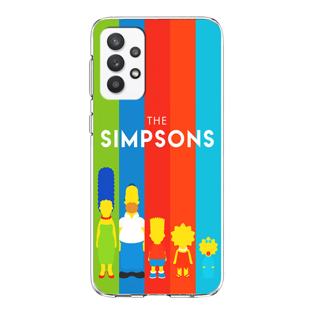The Simpson Family Colorful Samsung Galaxy A32 Case