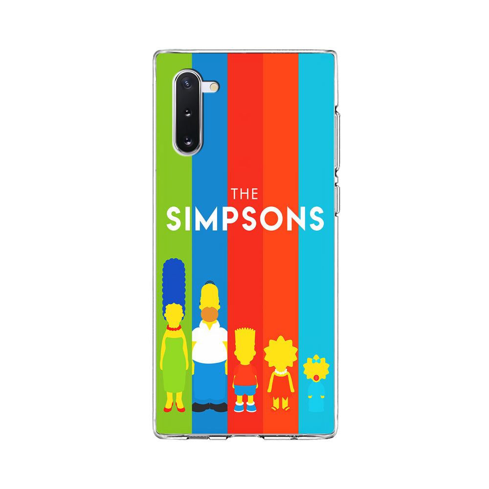 The Simpson Family Colorful Samsung Galaxy Note 10 Case