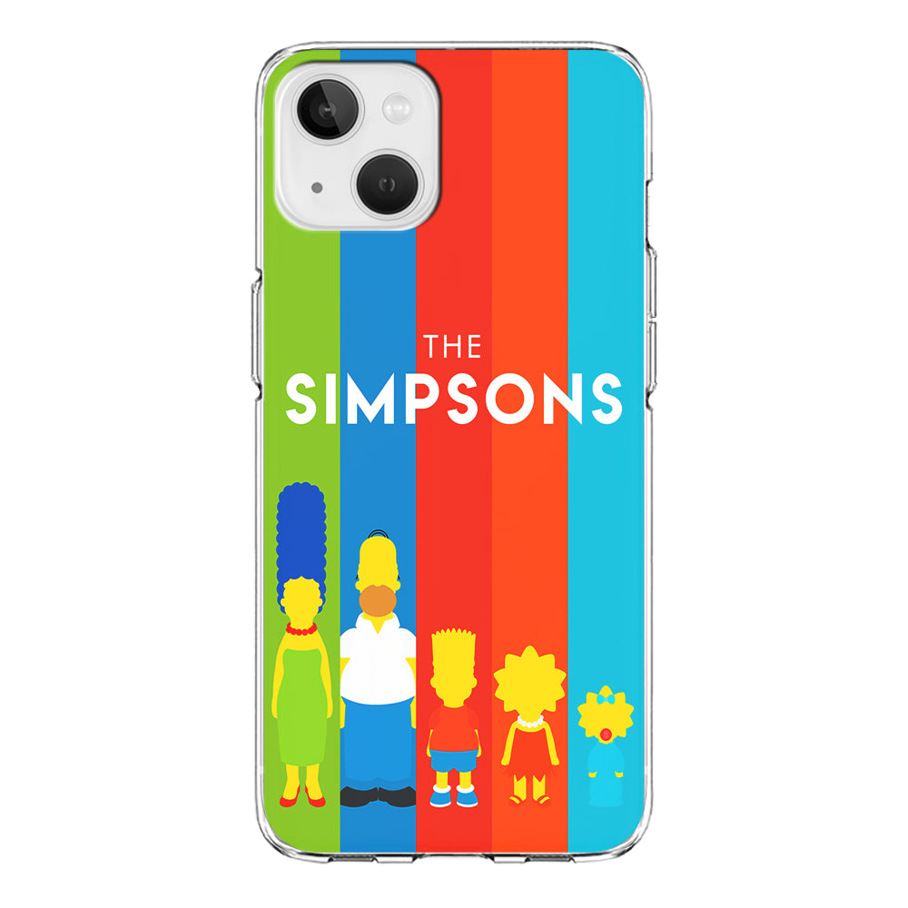 The Simpson Family Colorful iPhone 14 Plus Case