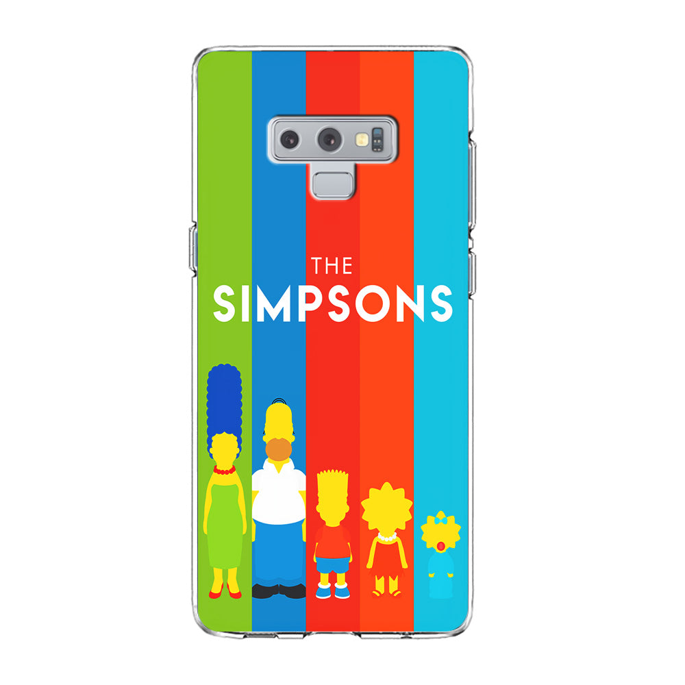 The Simpson Family Colorful Samsung Galaxy Note 9 Case