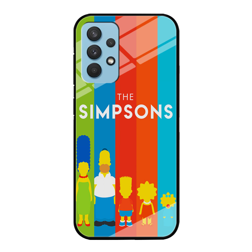 The Simpson Family Colorful Samsung Galaxy A32 Case